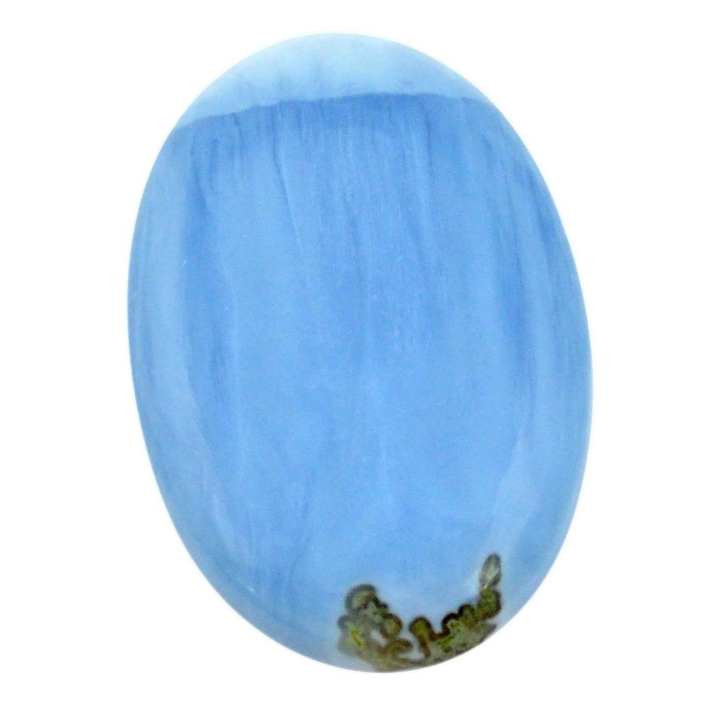 Natural 74.45cts owyhee opal blue cabochon 49x32 mm oval loose gemstone s3430