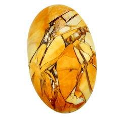 41.15cts brecciated mookaite (australian jasper) 41x24 oval loose gemstone s3435