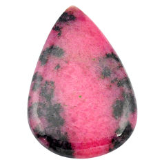 Natural 51.25cts ruby in quartz pink cabochon 42x27 mm pear loose gemstone s3517