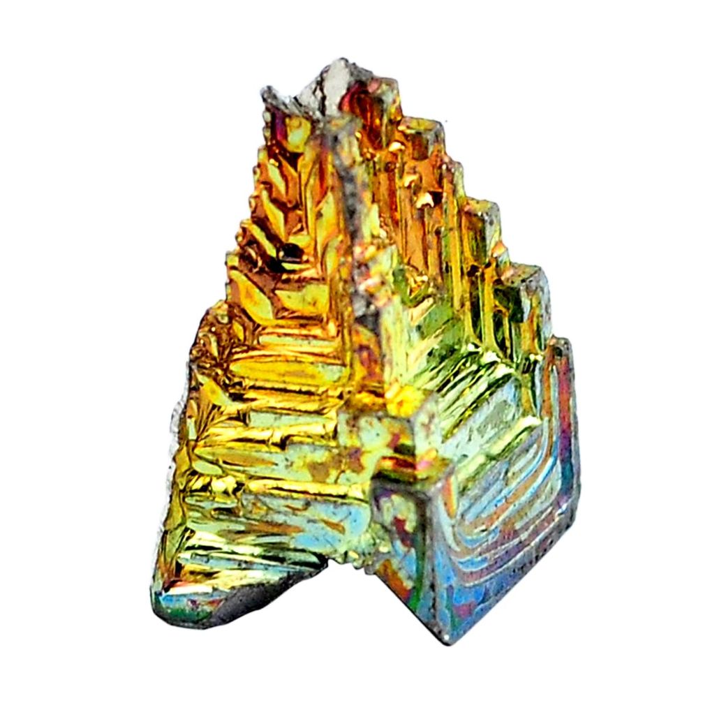 Natural 35.10cts bismuth crystal carving 17x10 mm fancy loose gemstone s3599