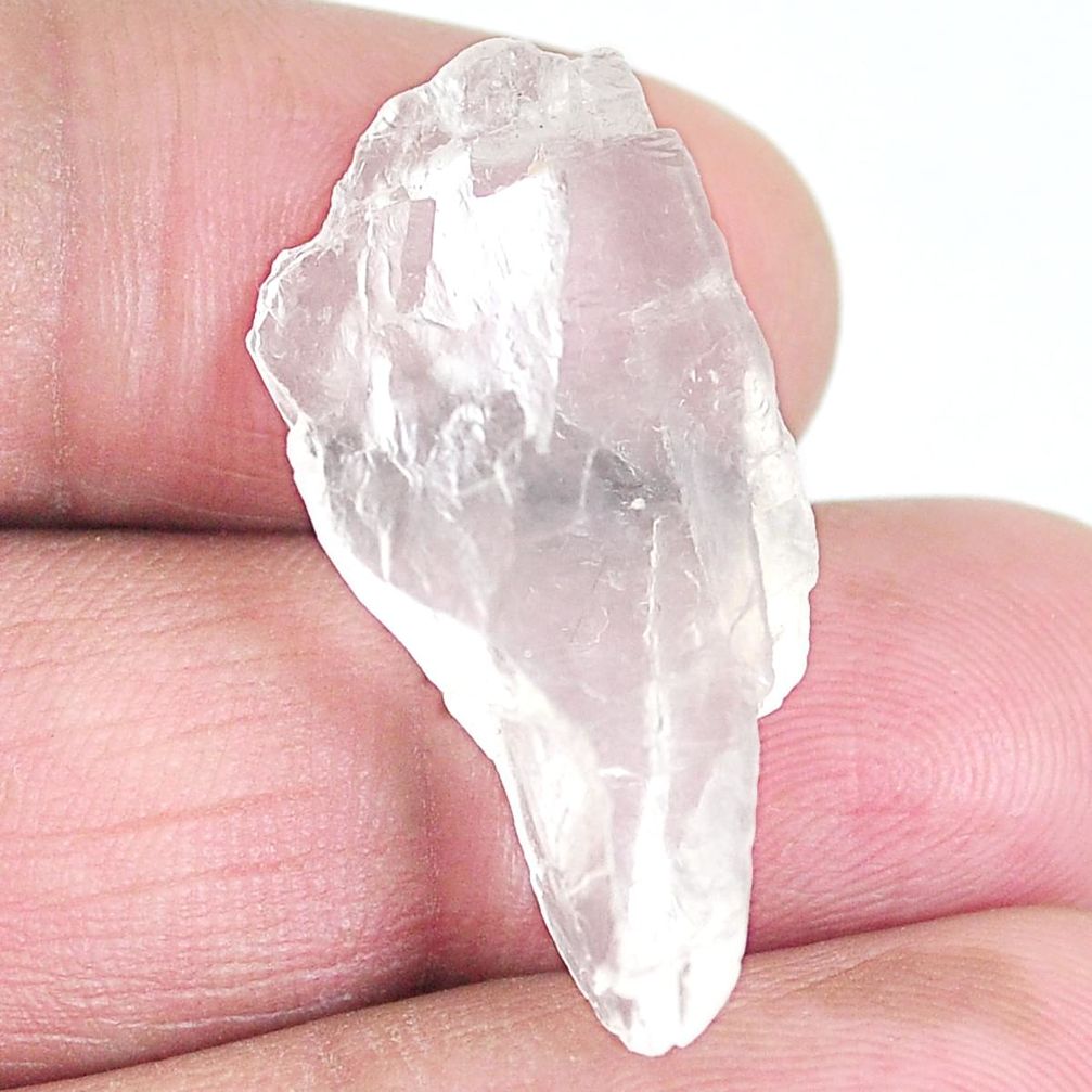Natural 18.45cts petalite rough white 30x15 mm fancy loose gemstone s3945