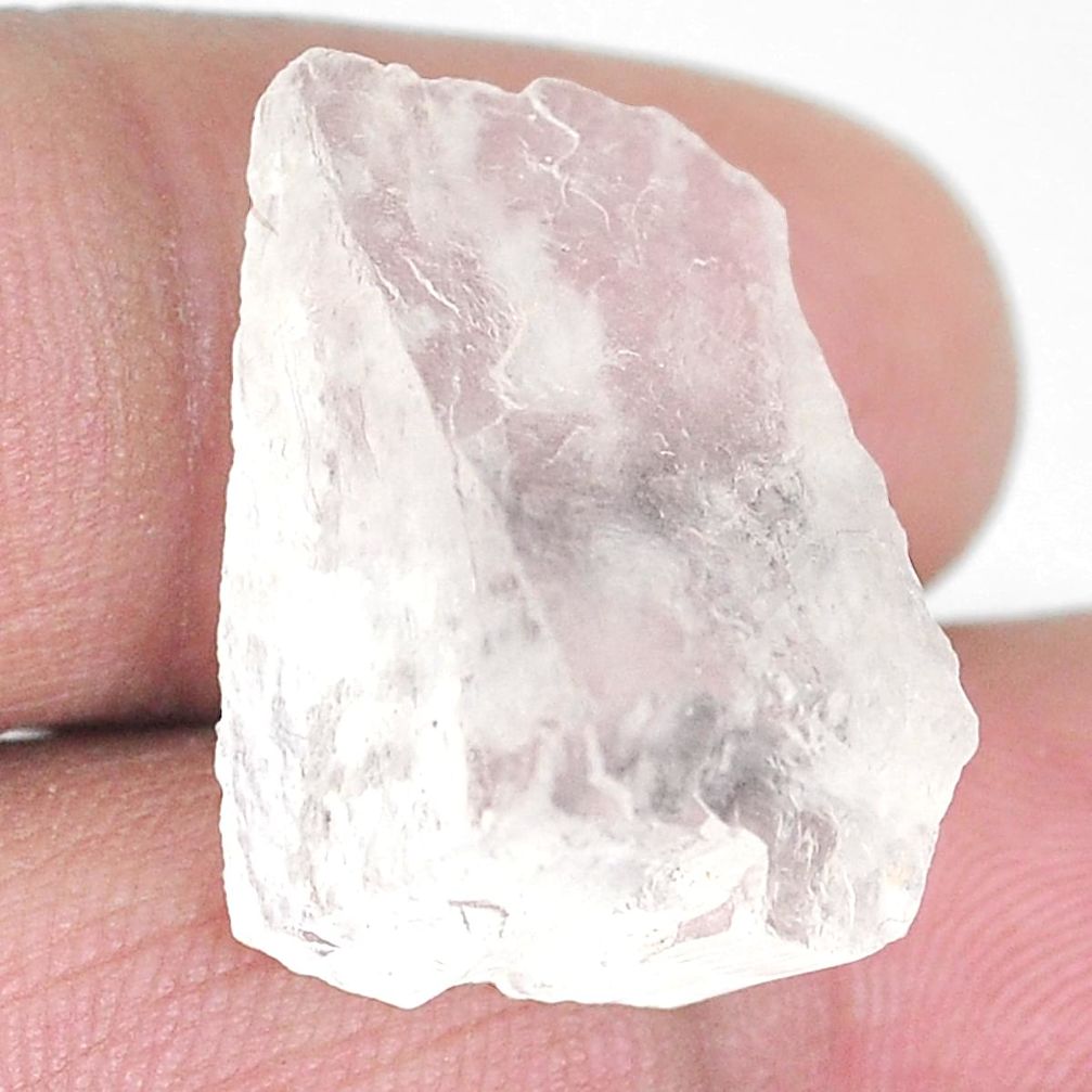 Natural 21.40cts petalite rough white 21x13.5 mm fancy loose gemstone s3949