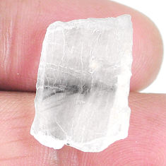 Natural 10.15cts petalite rough white 20x14 mm fancy loose gemstone s3956