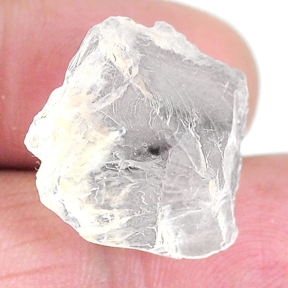 Natural 22.35cts petalite rough white 19x16 mm fancy loose gemstone s3960