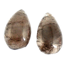 Natural 19.10cts agni manitite pair cabochon 22x12 mm pear loose gemstone s4136