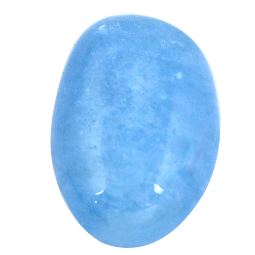 Natural 17.90cts aquamarine blue cabochon 22x14 mm fancy loose gemstone s4181