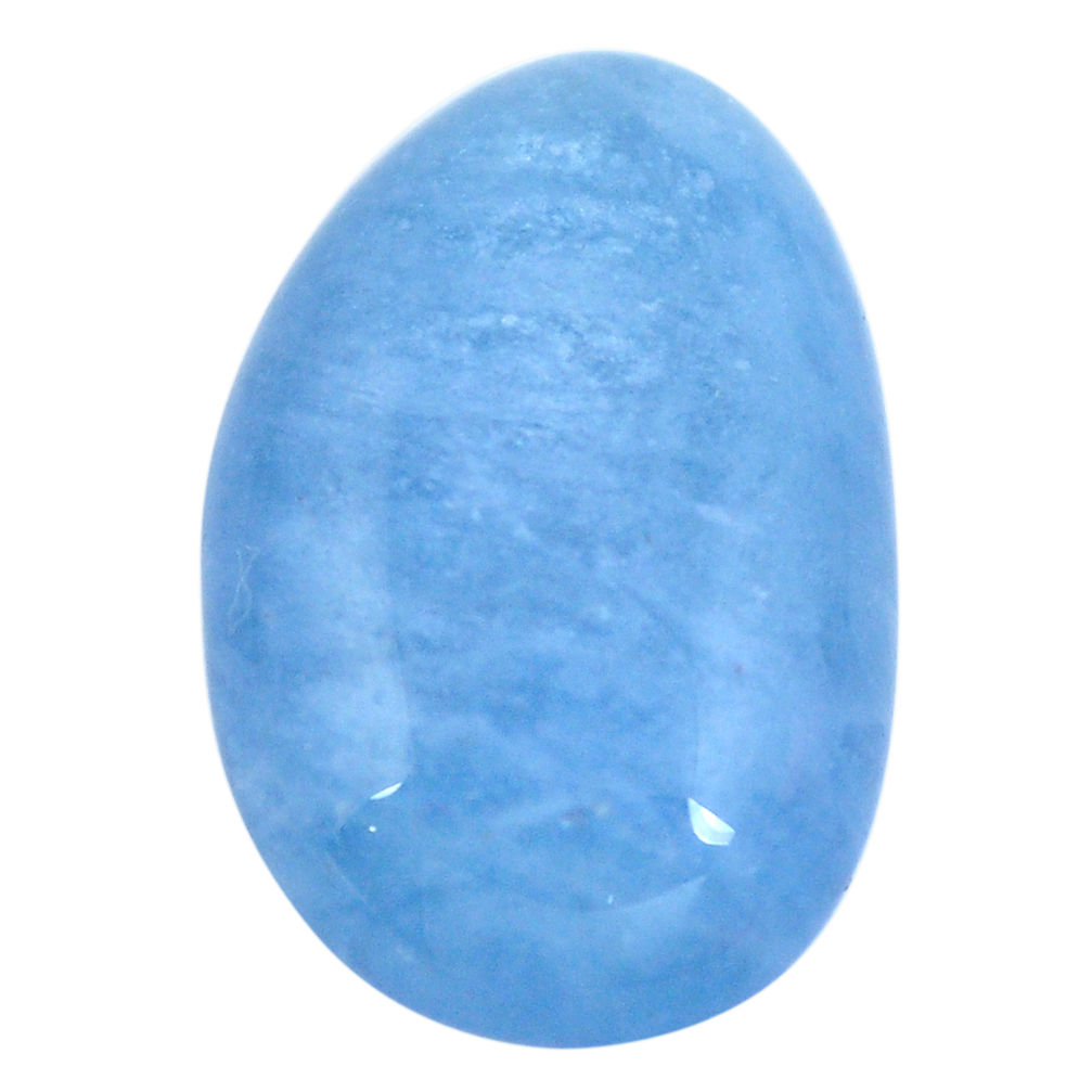 Natural 20.10cts aquamarine blue cabochon 24x15 mm fancy loose gemstone s4199