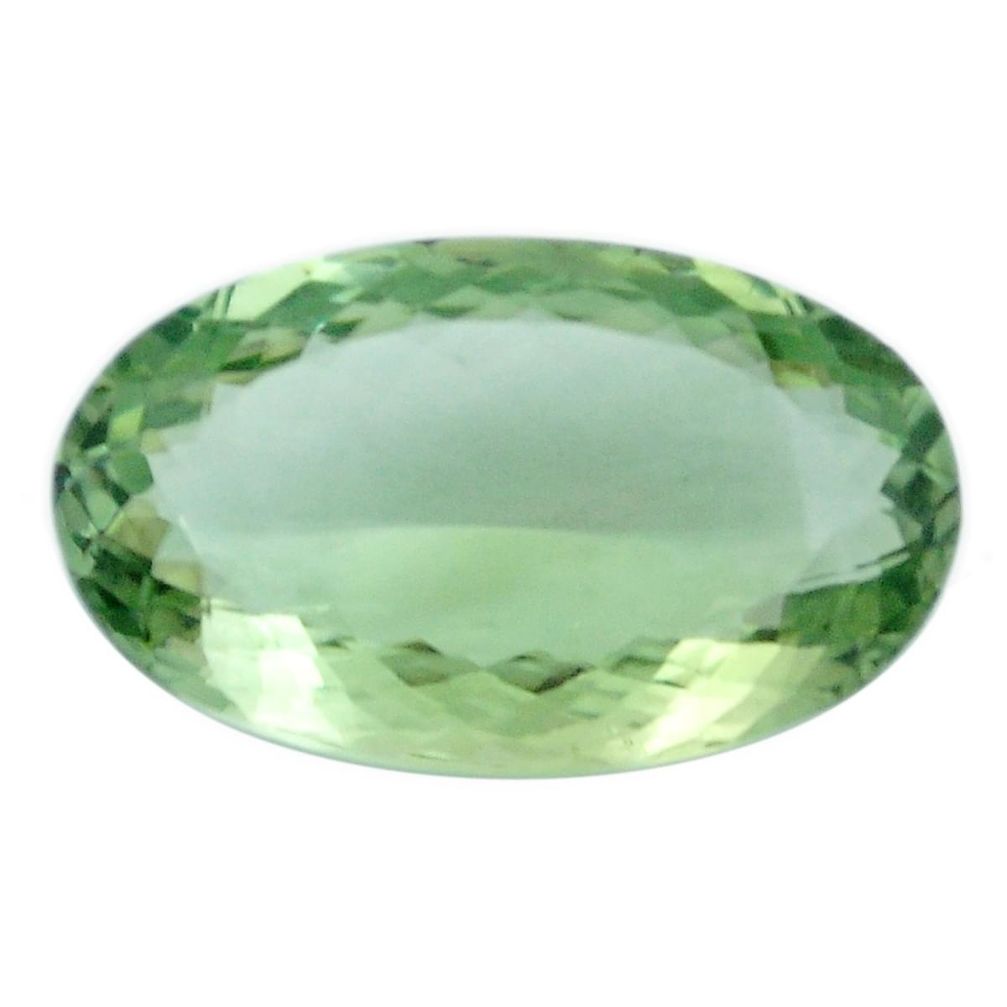 Natural 19.80cts amethyst green faceted 24x14 mm oval loose gemstone s4419