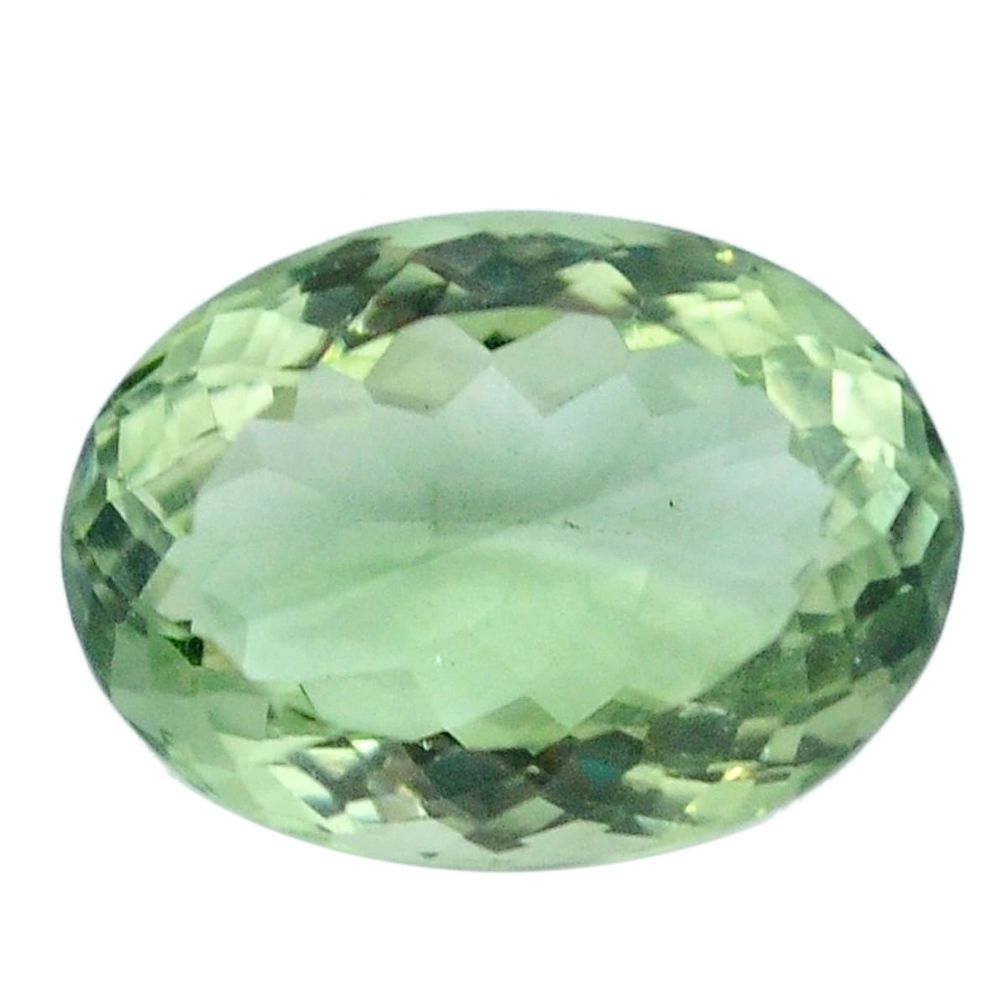 Natural 14.80cts amethyst green faceted 18x14 mm oval loose gemstone s4420