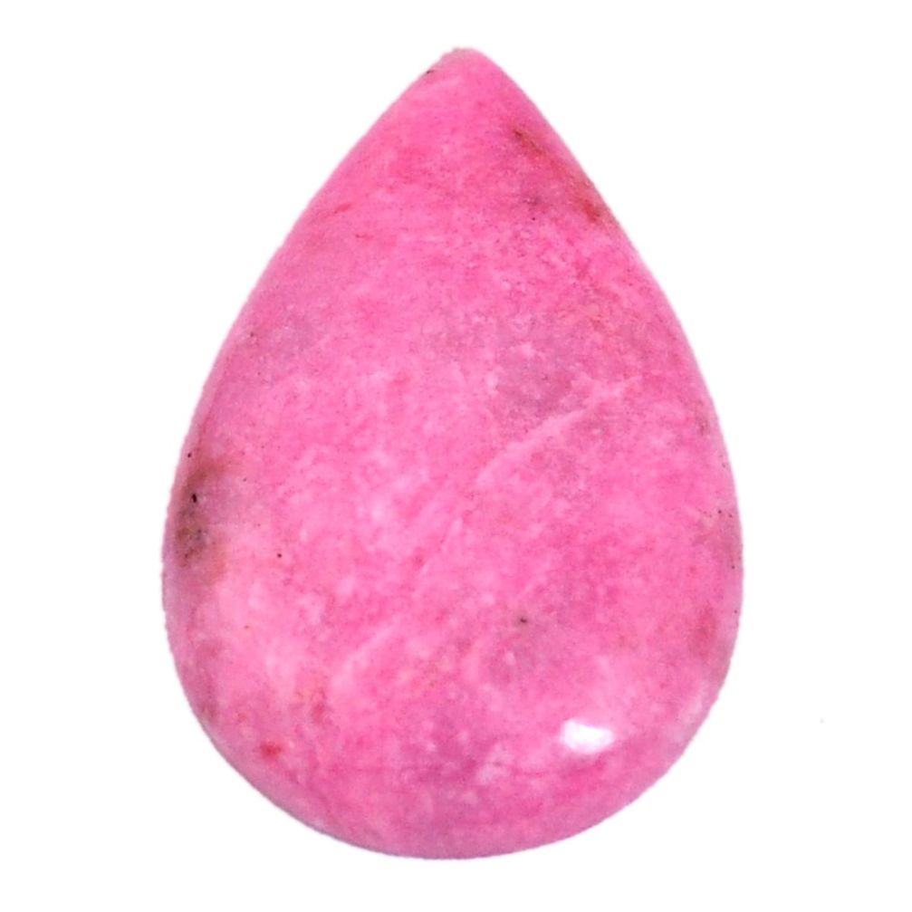 Natural 27.40cts petalite pink cabochon 33x21 mm pear loose gemstone s4468