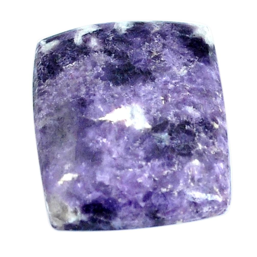 Natural 23.45cts lepidolite purple cabochon 24x20mm octagan loose gemstone s4487