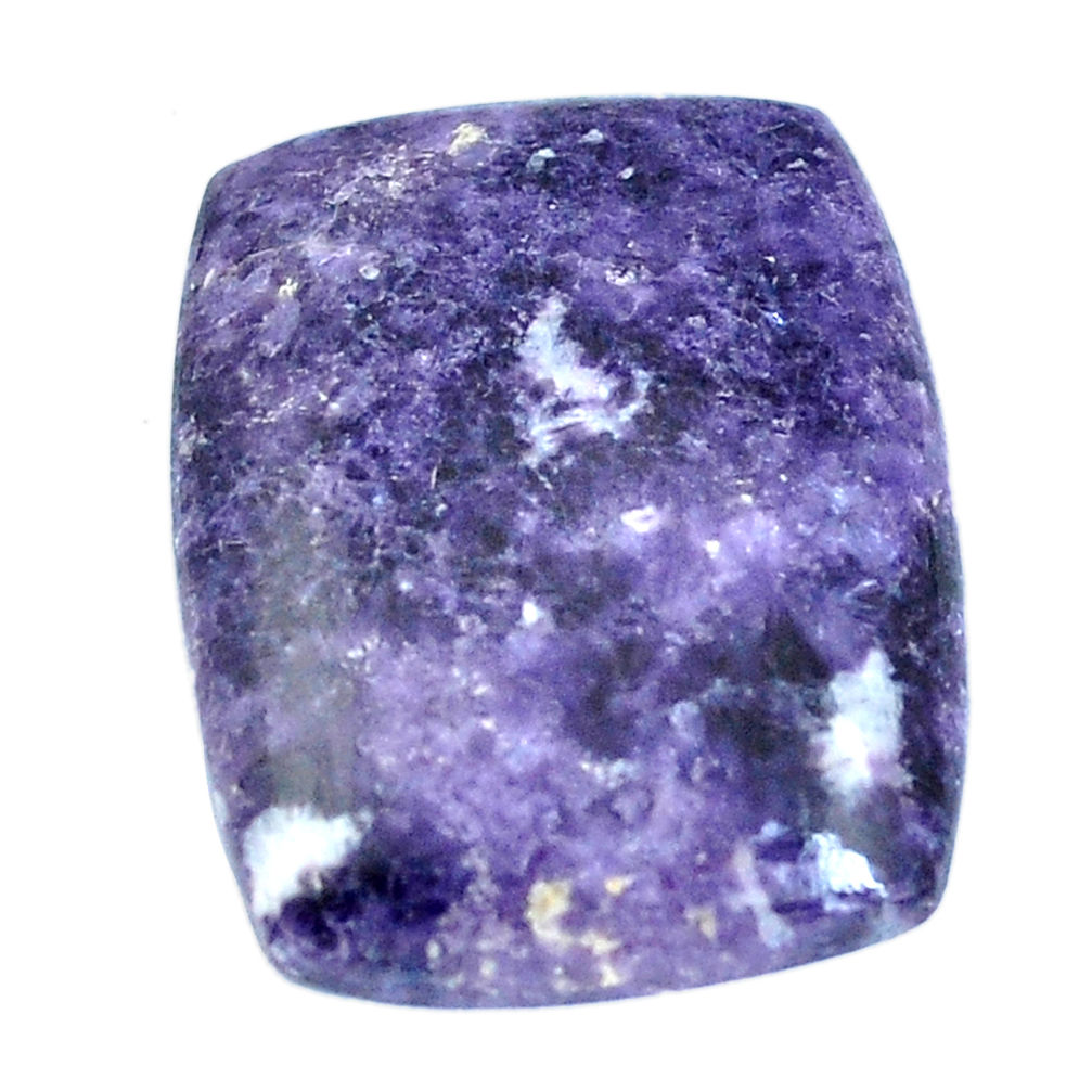 Natural 36.15cts lepidolite purple cabochon 30x23mm octagan loose gemstone s4495