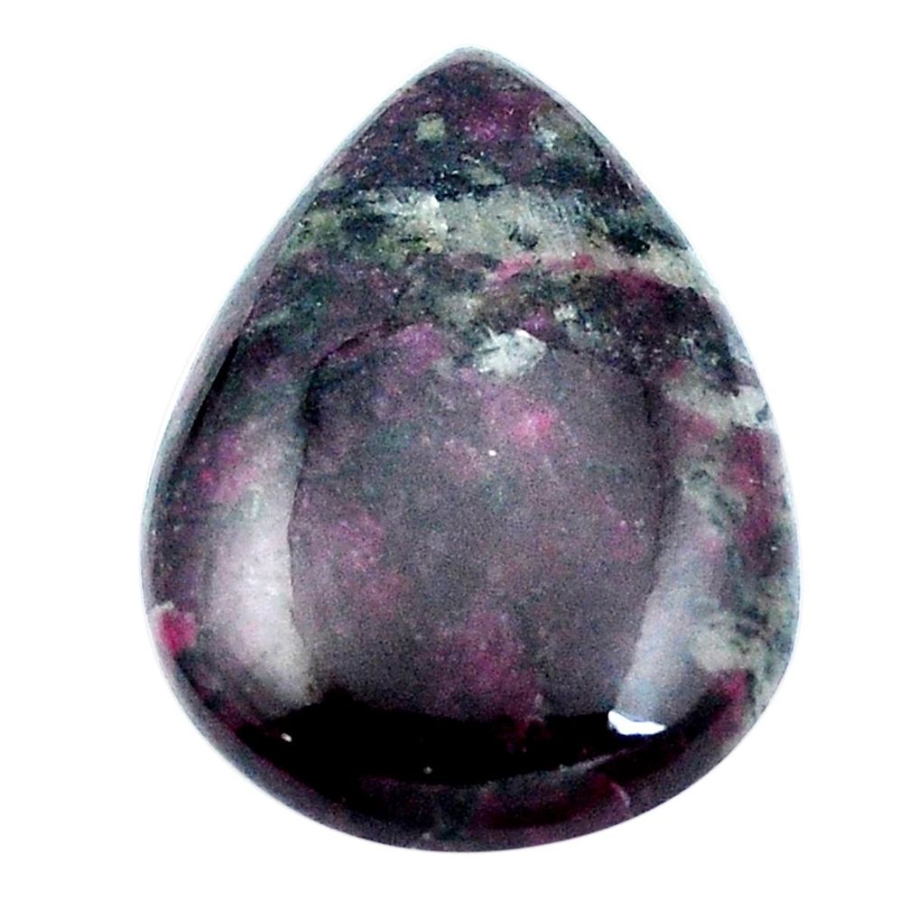 Natural 23.45cts eudialyte pink 30x21 mm pear loose gemstone s4621