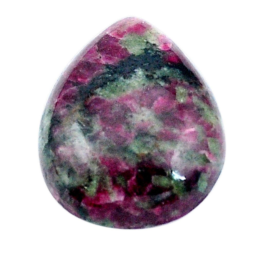 Natural 21.15cts eudialyte pink 24x18 mm pear loose gemstone s4628