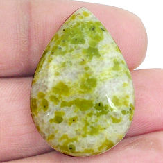 Natural 28.15cts lizardite (meditation stone) 29x20 mm pear loose gemstone s4931