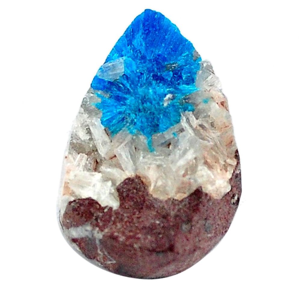 Natural 7.35cts cavansite blue rough 18x12 mm fancy loose gemstone s5124