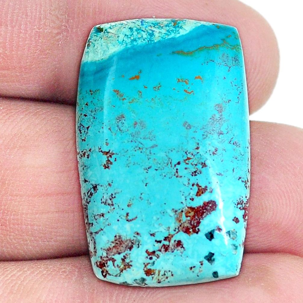 Natural 15.10cts shattuckite blue cabochon 28x18 mm octagan loose gemstone s5237