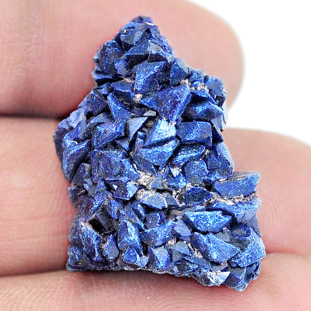 Natural 49.45cts azurite druzy blue rough 28x20 mm fancy loose gemstone s5407