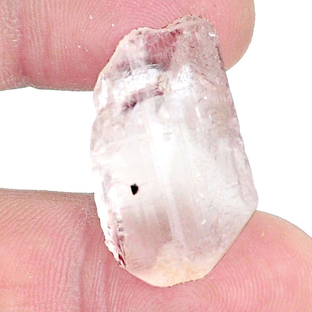 Natural 28.15cts dumortierite rough white 28x16 mm fancy loose gemstone s6110