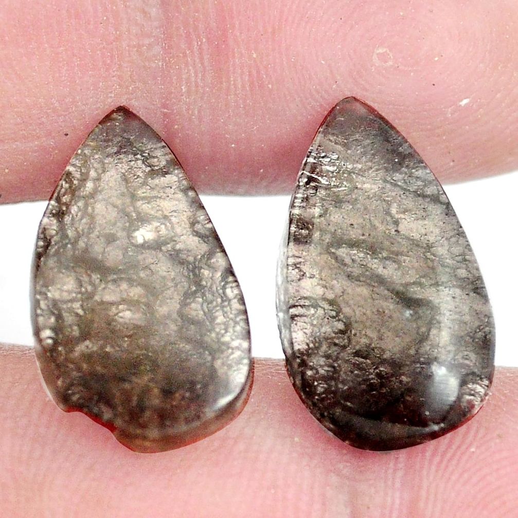 Natural 11.30cts agni manitite brown pair 18.5x11mm loose gemstone s6330