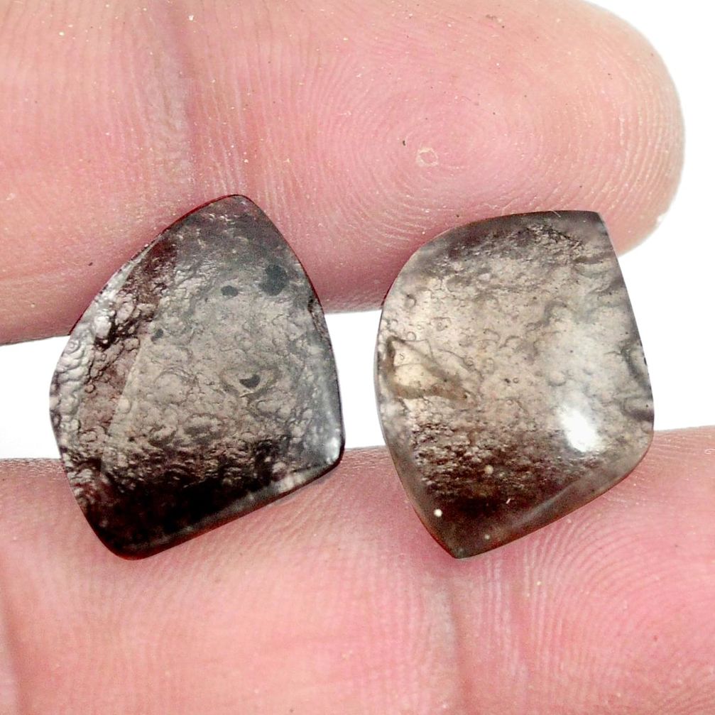 Natural 13.45cts agni manitite brown pair 18x14 mm loose gemstone s6334