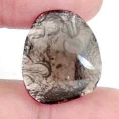 Natural 19.45cts agni manitite brown cabochon 21.5x18 mm loose gemstone s6369