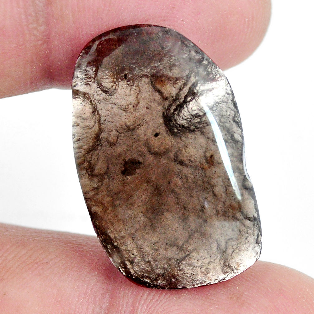 Natural 21.30cts agni manitite brown cabochon 27x17mm fancy loose gemstone s6373
