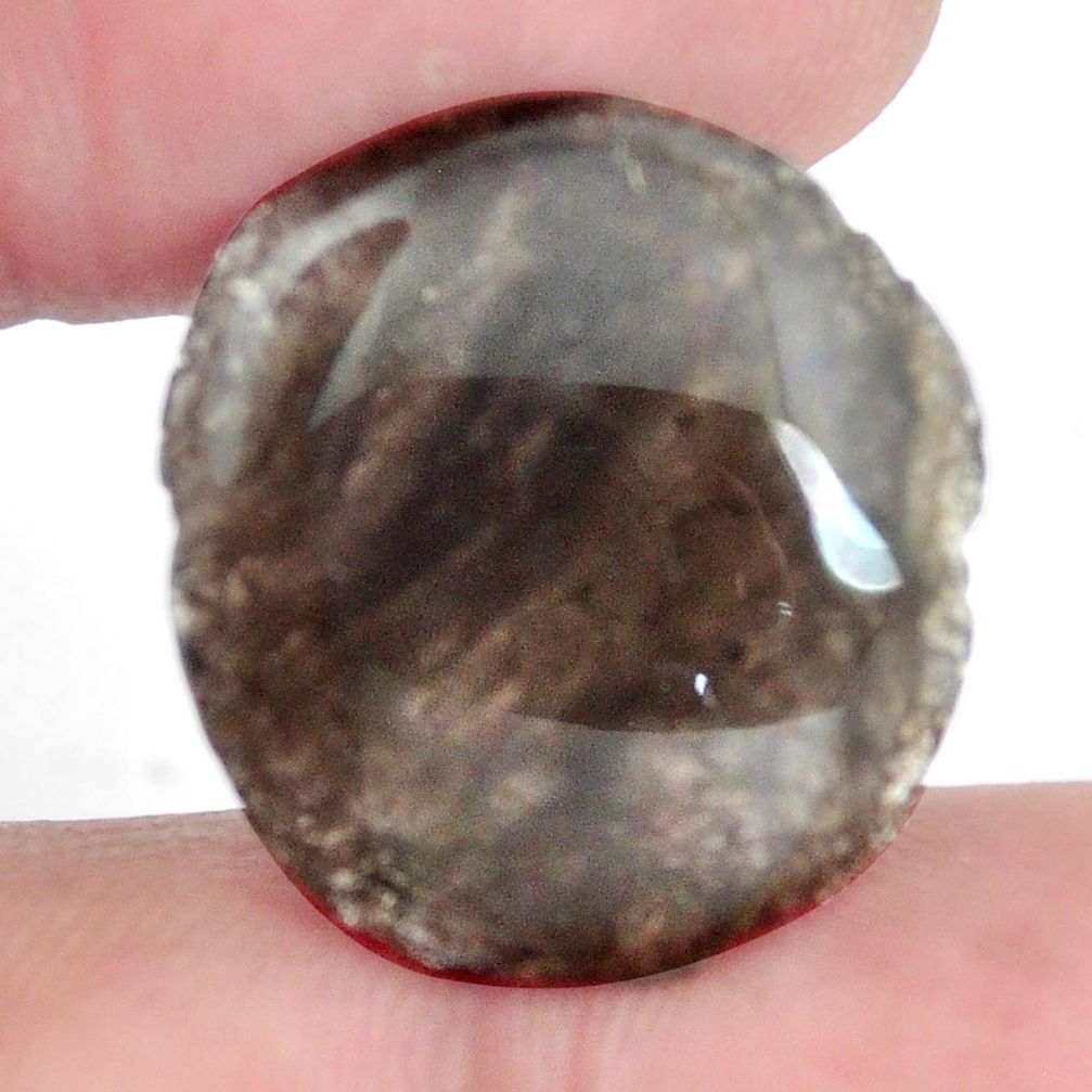 Natural 19.05cts agni manitite brown cabochon 21x20mm fancy loose gemstone s6380