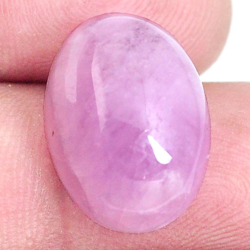Natural 14.20cts kunzite pink cabochon 18x13 mm oval loose gemstone s6442