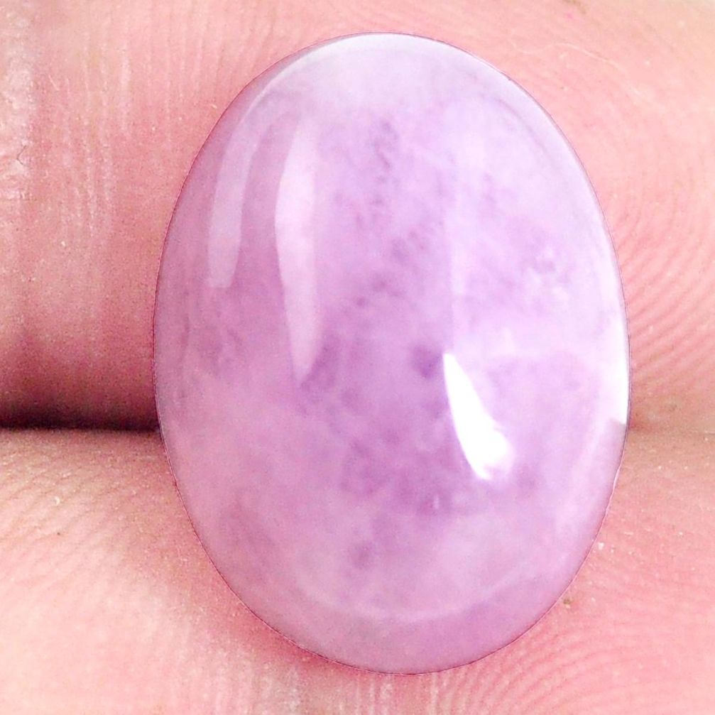 Natural 15.10cts kunzite pink cabochon 18x13 mm oval loose gemstone s6446