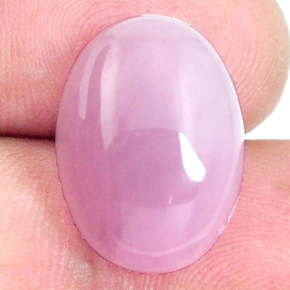 Natural 14.20cts kunzite pink cabochon 18x13 mm oval loose gemstone s6450