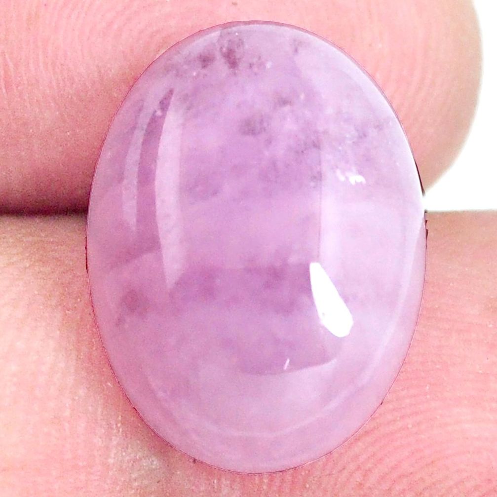 Natural 15.10cts kunzite pink cabochon 18x13 mm oval loose gemstone s6451
