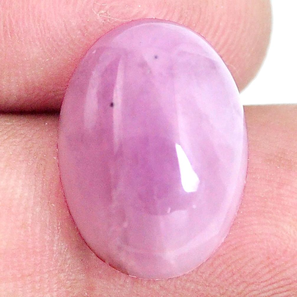 Natural 15.15cts kunzite pink cabochon 18x13 mm oval loose gemstone s6452