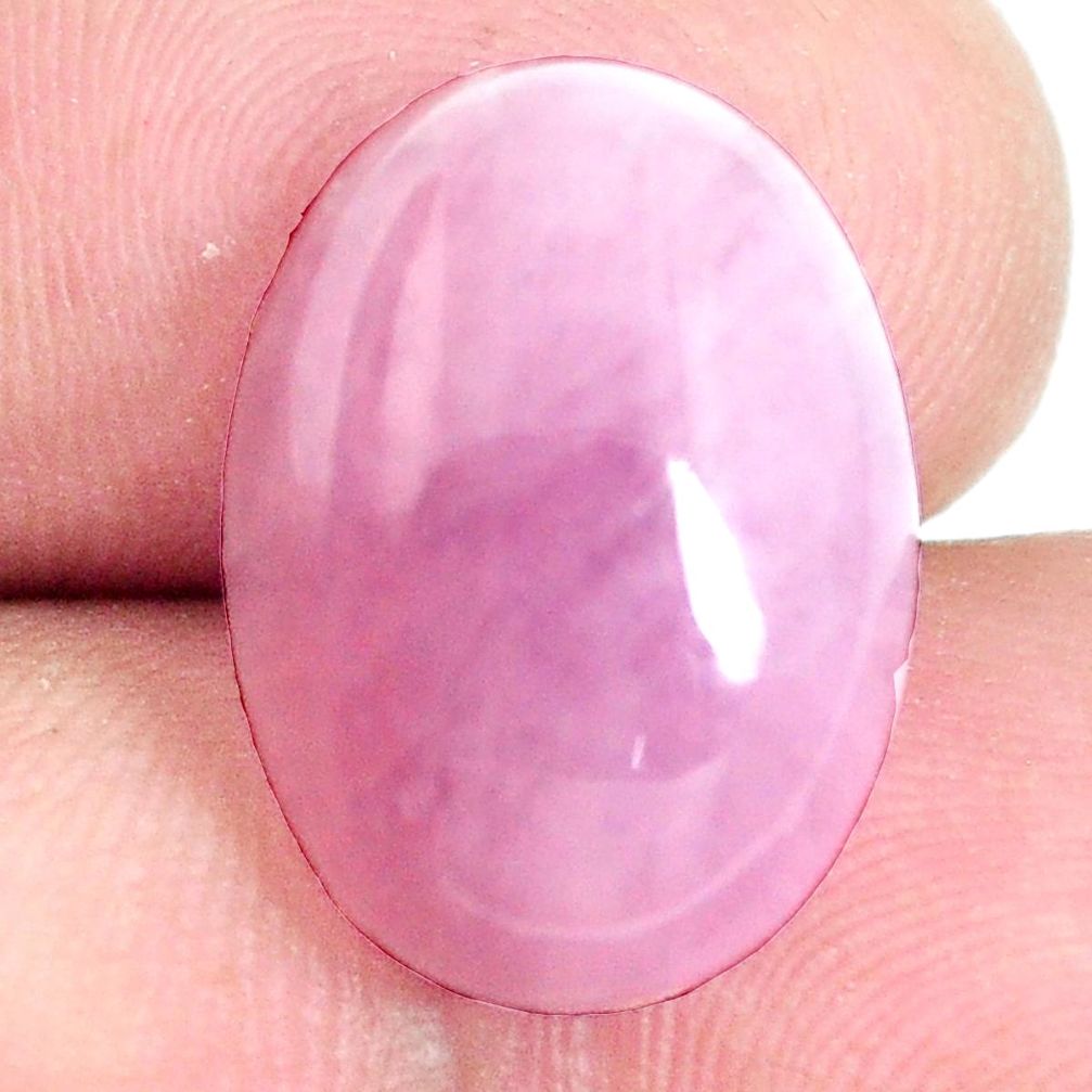 Natural 14.45cts kunzite pink cabochon 18x13 mm oval loose gemstone s6455