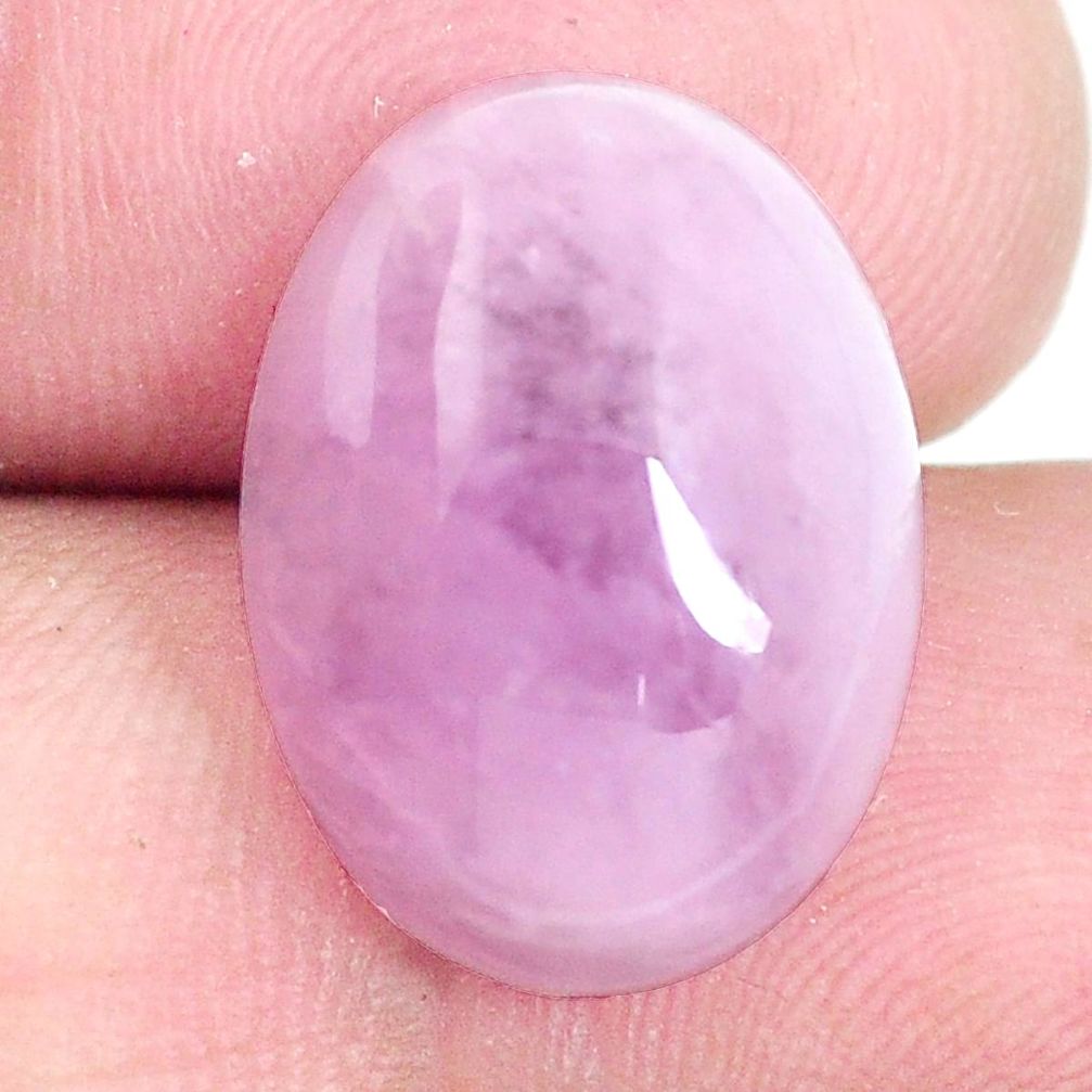 Natural 13.45cts kunzite pink cabochon 18x13 mm oval loose gemstone s6456