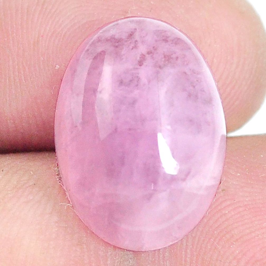 Natural 15.15cts kunzite pink cabochon 18x13 mm oval loose gemstone s6458