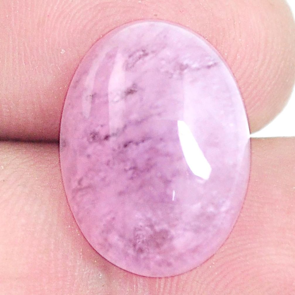 Natural 15.10cts kunzite pink cabochon 18x13 mm oval loose gemstone s6459