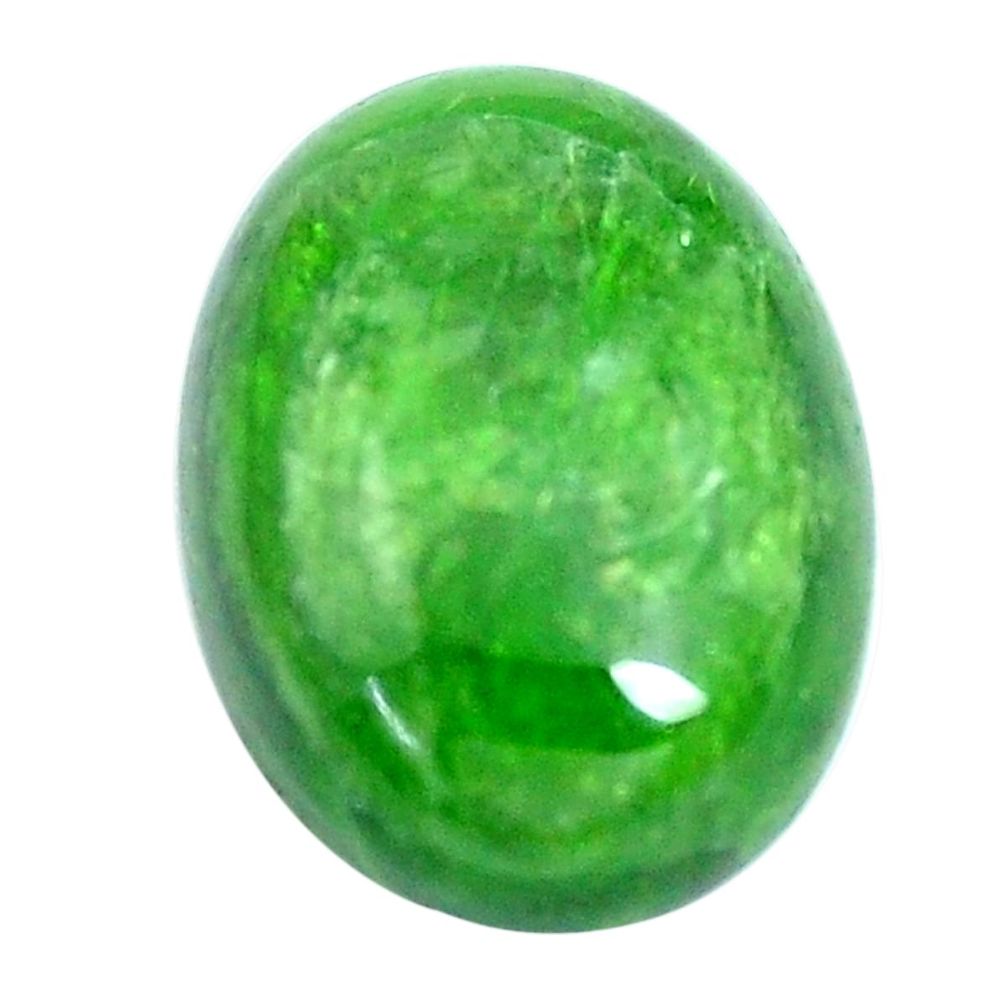 Natural 14.45cts chrome diopside green cabochon 18x13 mm loose gemstone s6473