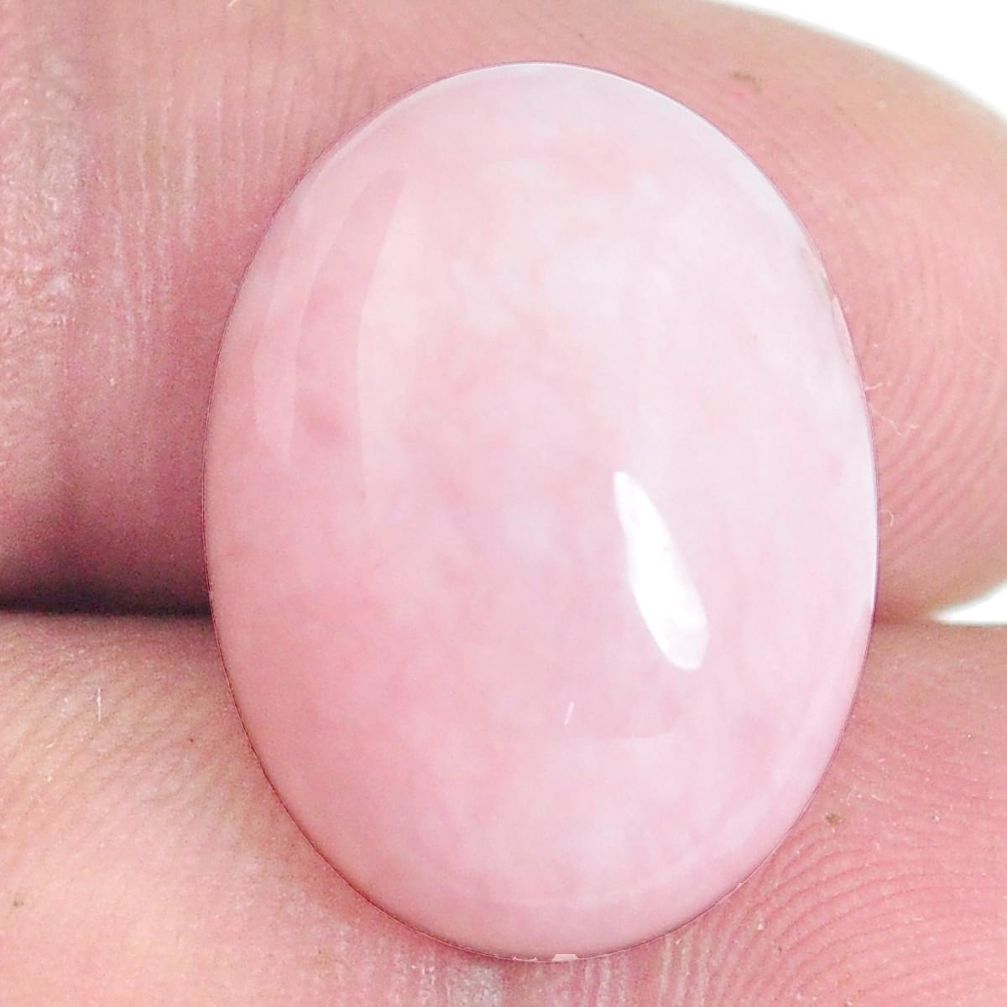 Natural 10.15cts opal pink cabochon 20x15 mm oval loose gemstone s6488