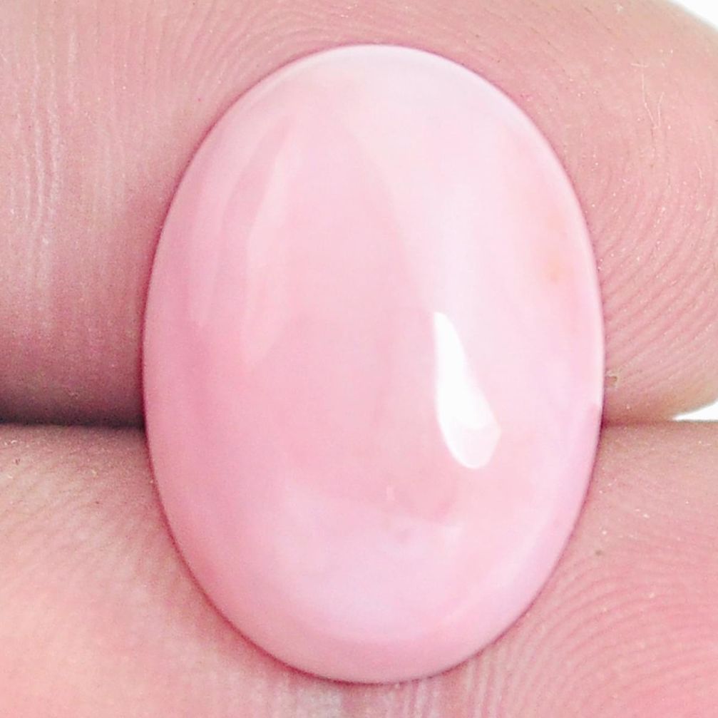 Natural 8.25cts opal pink cabochon 18x13 mm oval loose gemstone s6502