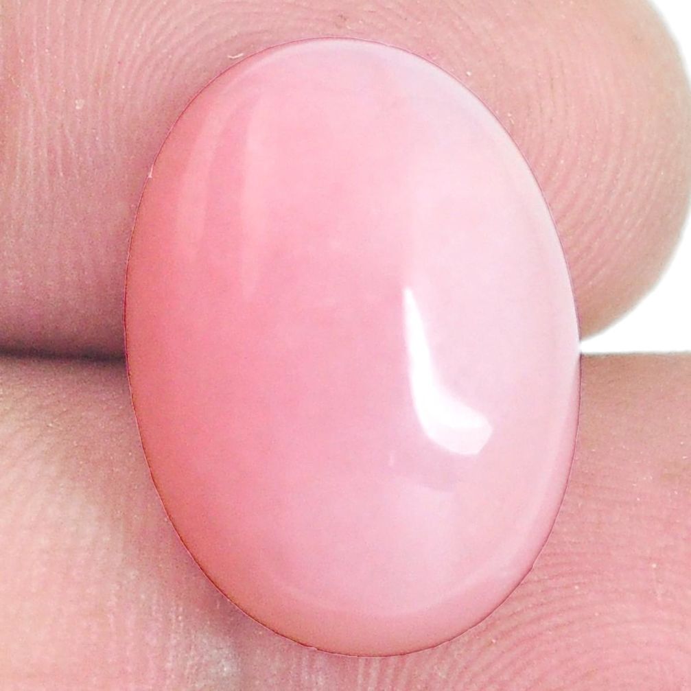 Natural 10.25cts opal pink cabochon 18x13 mm oval loose gemstone s6507