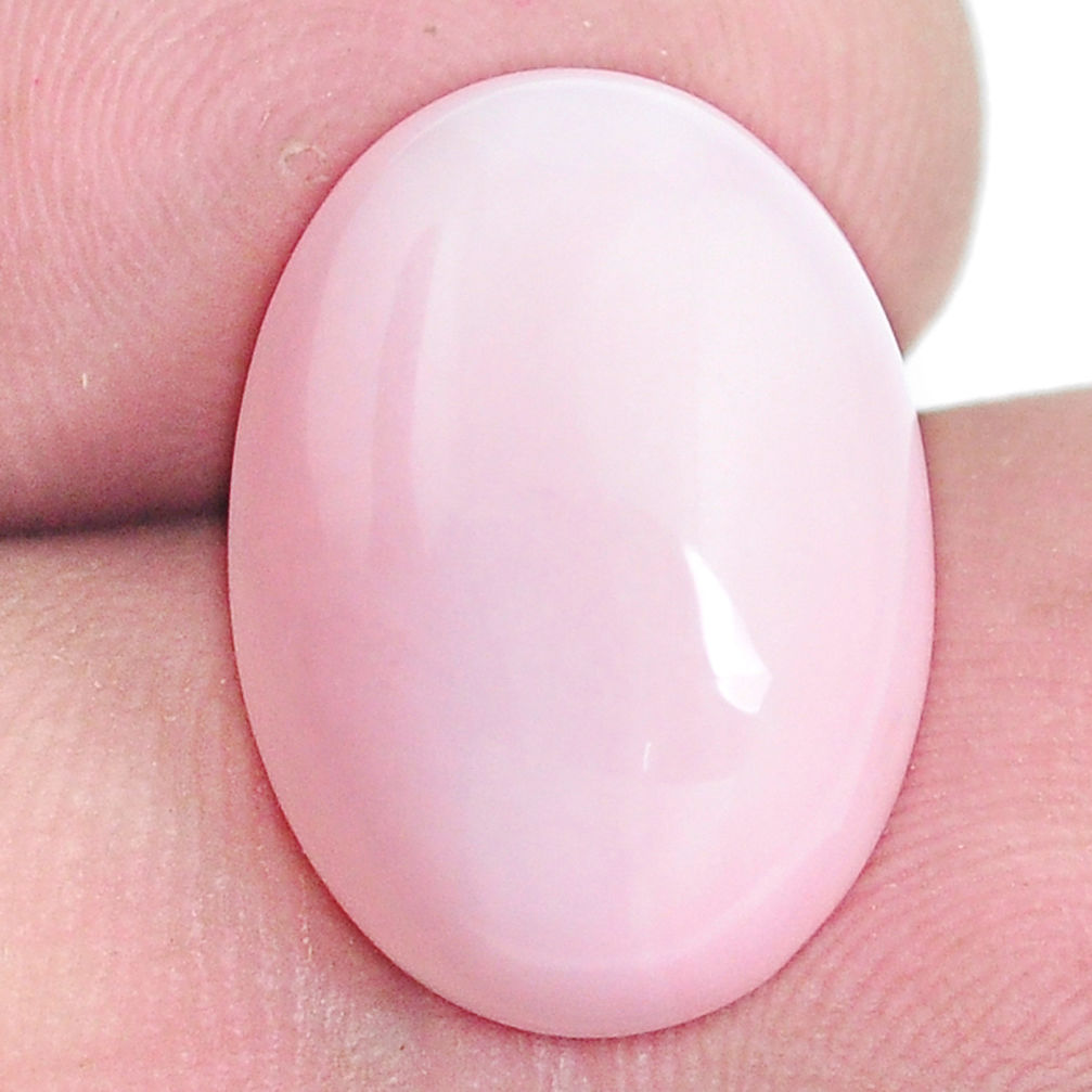 Natural 8.40cts opal pink cabochon 18x13 mm oval loose gemstone s6519