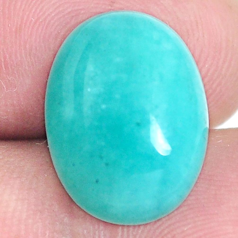 Natural 8.15cts peruvian amazonite green cabochon 16x12 mm loose gemstone s6572