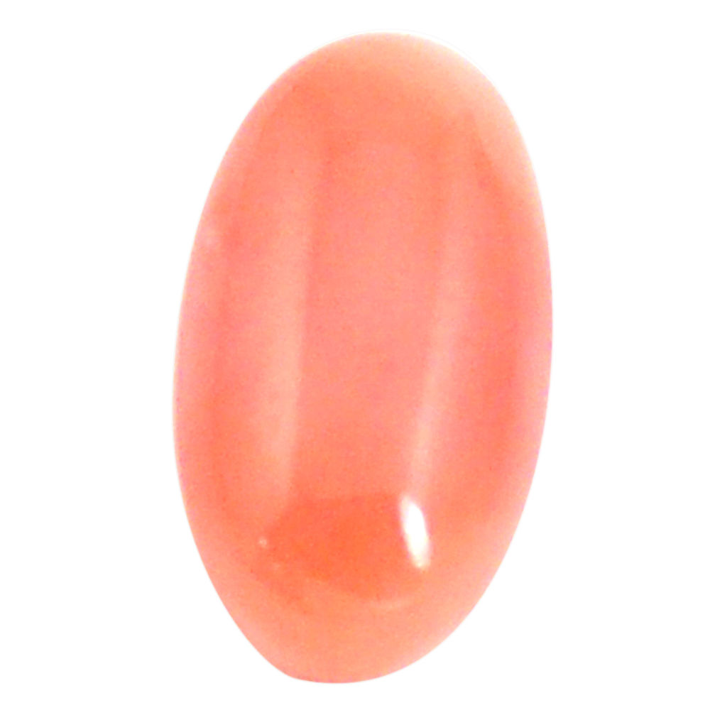 3.45cts natural coral pink taiwanese 13x7 mm fancy loose gemstone s6662