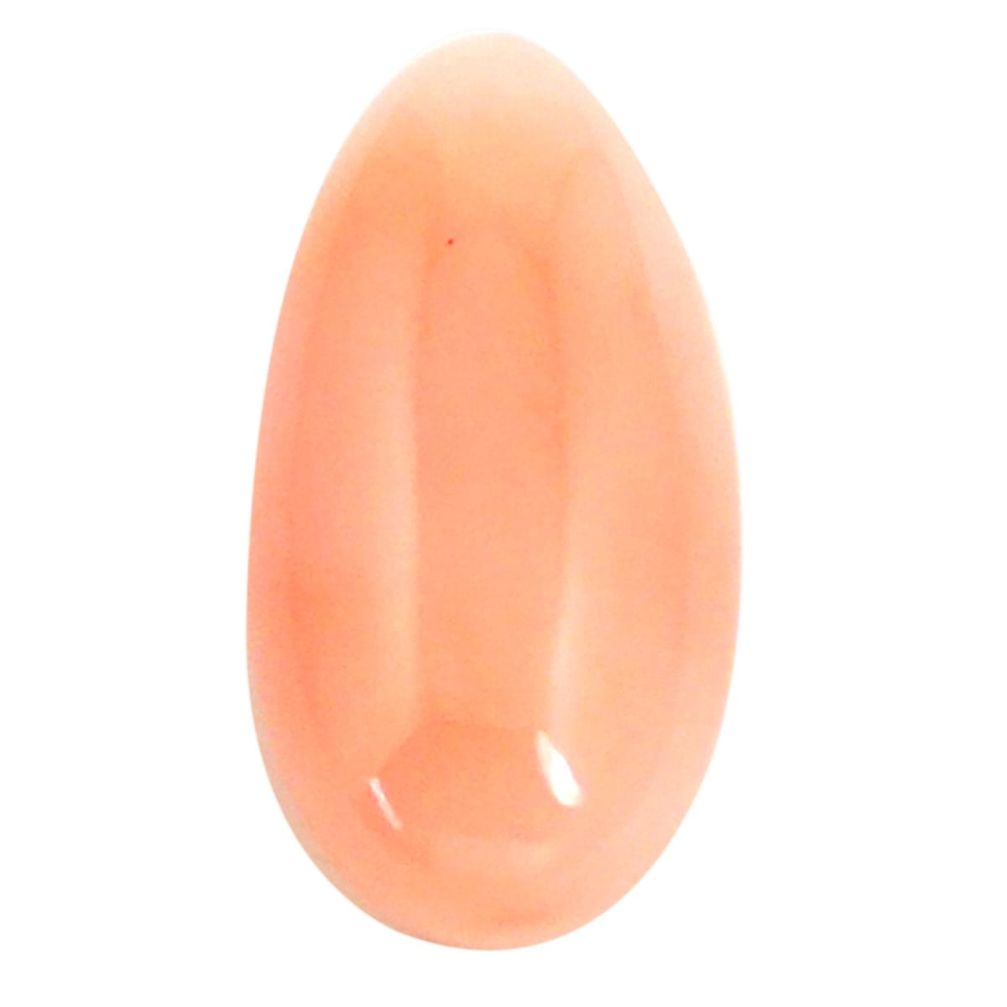 5.10cts natural coral pink taiwanese 15x7.5 mm pear loose gemstone s6665