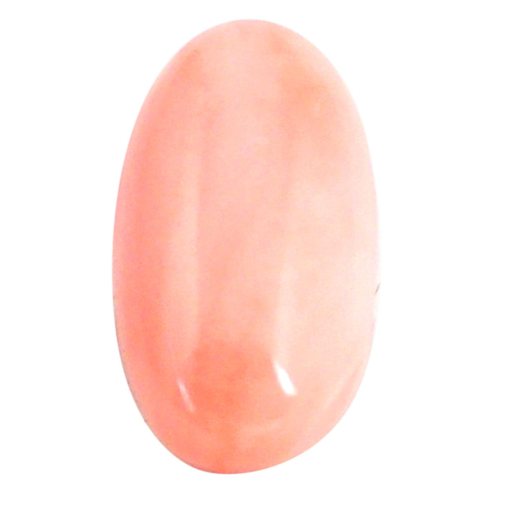 4.20cts natural coral pink taiwanese 15x8 mm oval loose gemstone s6668