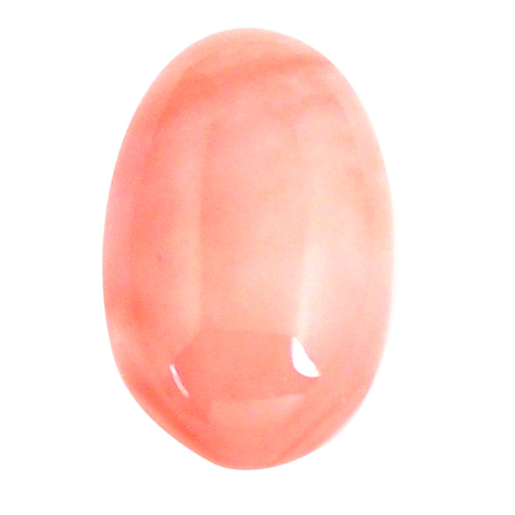 4.20cts natural coral pink taiwanese 13.5x8 mm oval loose gemstone s6671