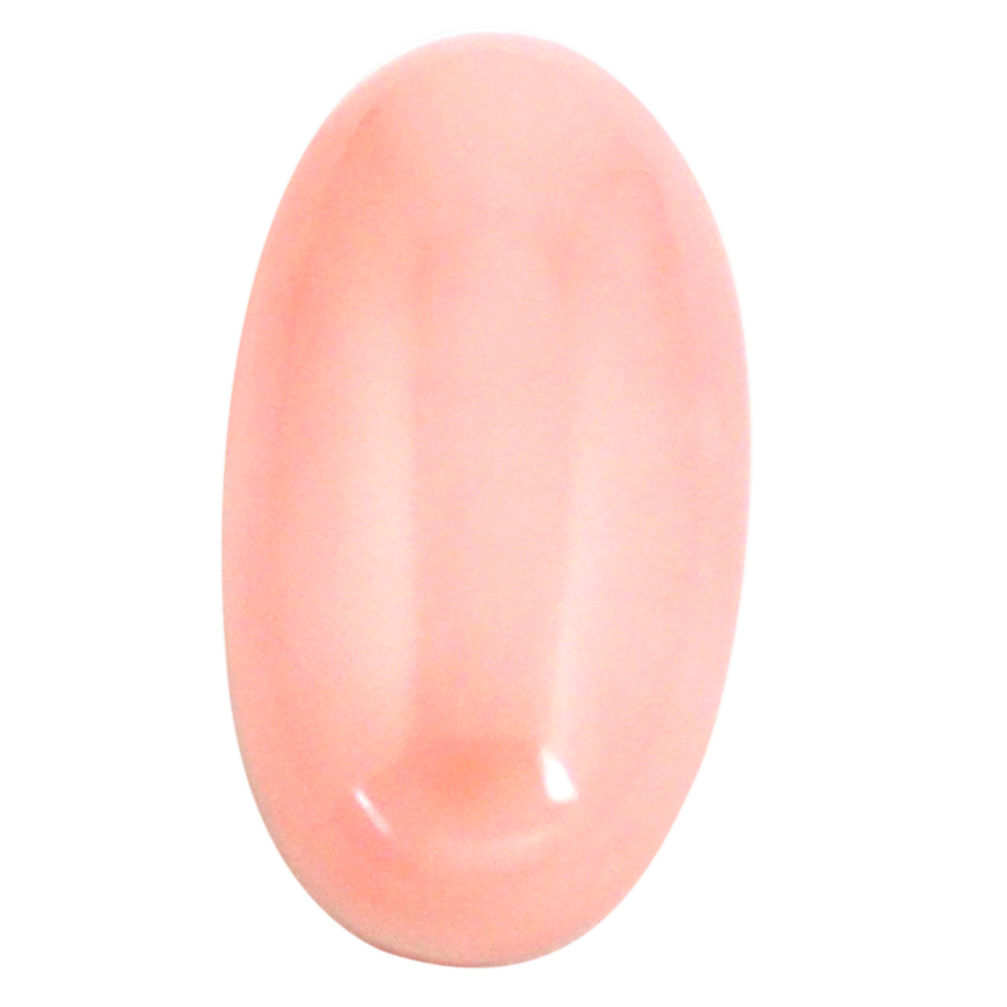 5.05cts natural coral pink taiwanese 16x8.5 mm oval loose gemstone s6675