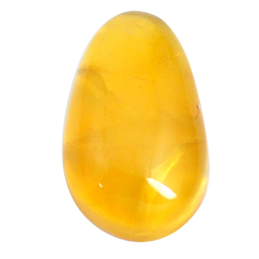 Natural 16.30cts opal yellow cabochon 25.5x15 mm fancy loose gemstone s6691