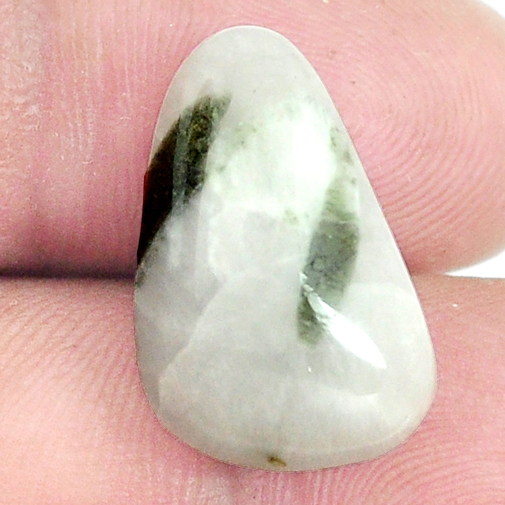 Natural 11.30cts tourmaline in quartz green 20x13 mm fancy loose gemstone s6729